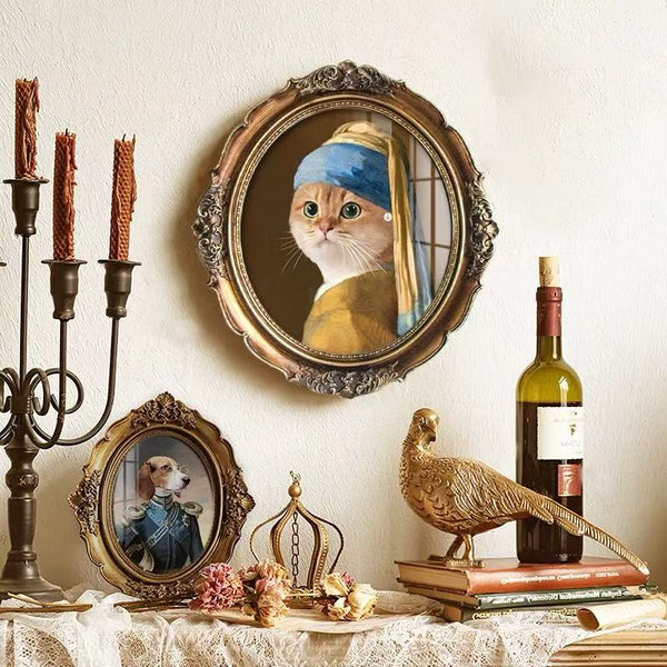 MINI Museum-Style Pet Portraits with Retro Elegant Frame【Perfect for Present，Free Shipping + Free Gift Wrapping】