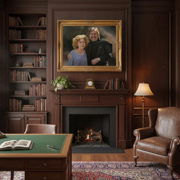 Heirloom Portrait Oil Painting for Couple【Artists Hand-Painted Legacy Art From Your Photos】